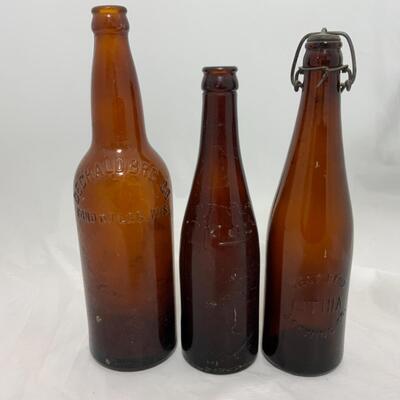 -176- VINTAGE | Wisconsin Soda Bottles | Ripon | West Bend | Fond du Lac
