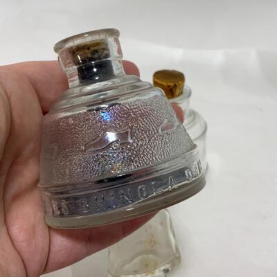 -181- VINTAGE | 8 Small Bottles | Shinola | Scrip | Creamer