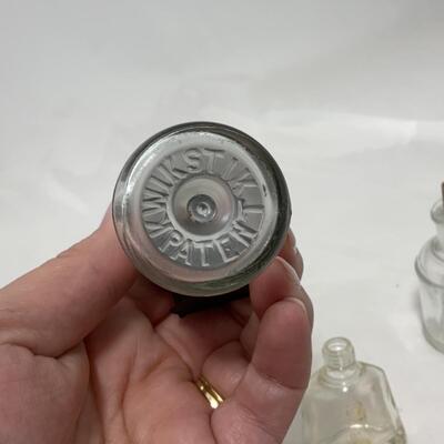 -181- VINTAGE | 8 Small Bottles | Shinola | Scrip | Creamer