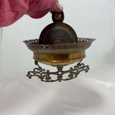 -183- ANTIQUE | Ceiling Clutch | Oil Lamp Hanger