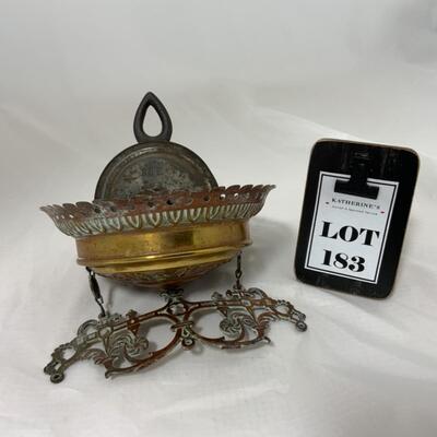 -183- ANTIQUE | Ceiling Clutch | Oil Lamp Hanger