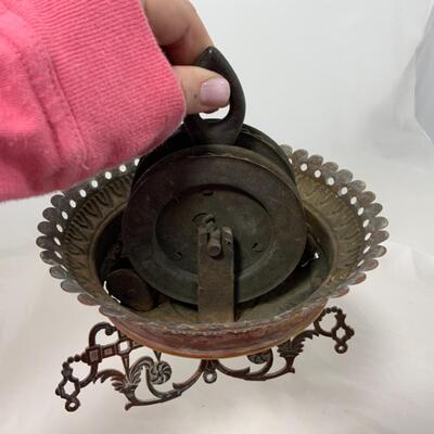 -183- ANTIQUE | Ceiling Clutch | Oil Lamp Hanger