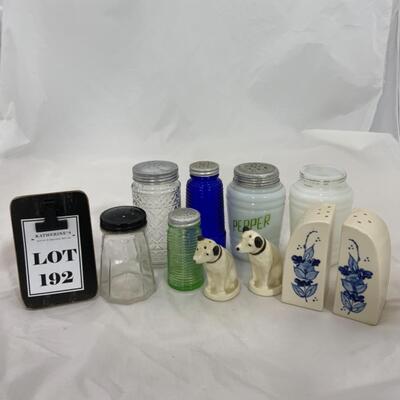 -192- VINTAGE | Ten Sets Salt and Pepper | Hazel Atlas | Nipper