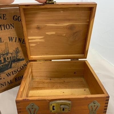 -194- VINTAGE | Wood Storage Boxes | Stone Mill Winery Sign