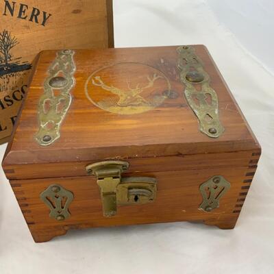 -194- VINTAGE | Wood Storage Boxes | Stone Mill Winery Sign