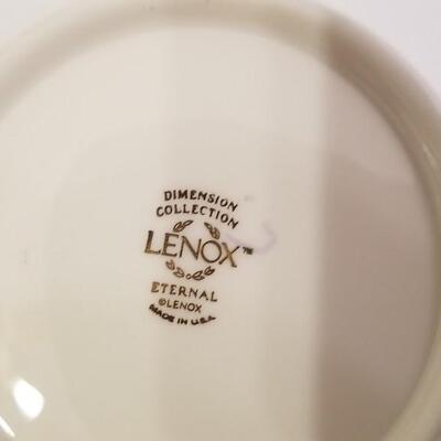 Lot #43  Set of 8 LENOX Cream Soups with Underplates