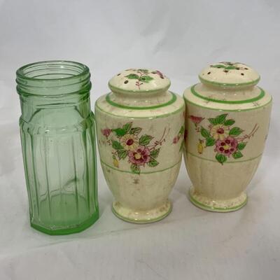 -195- VINTAGE | Large Lot of Shakers | Ceramic | Lidless Glass