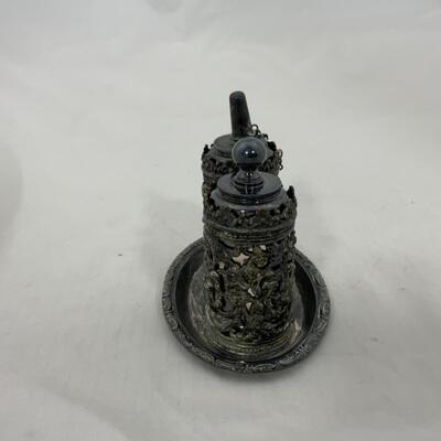 -202- ANTIQUE | Victorian | Dual Table Lighter | Ornate | Rare
