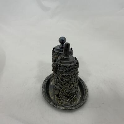 -202- ANTIQUE | Victorian | Dual Table Lighter | Ornate | Rare