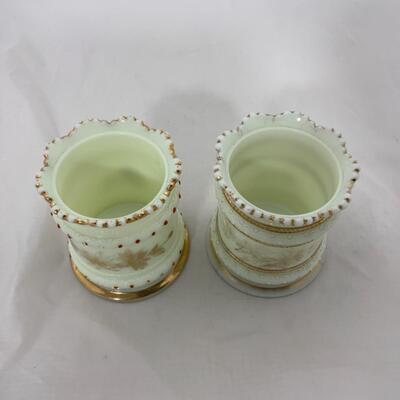 -203- ANTIQUE | Heisey | Custard Glass Spooners