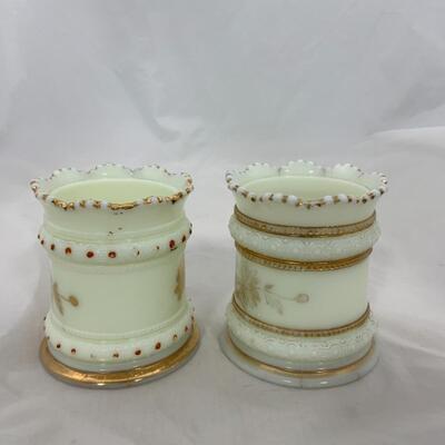 -203- ANTIQUE | Heisey | Custard Glass Spooners