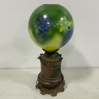 -212- ANTIQUE | Electrified GWTW Lamp | Grapes