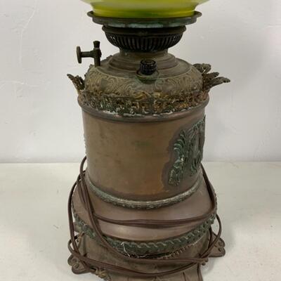 -212- ANTIQUE | Electrified GWTW Lamp | Grapes