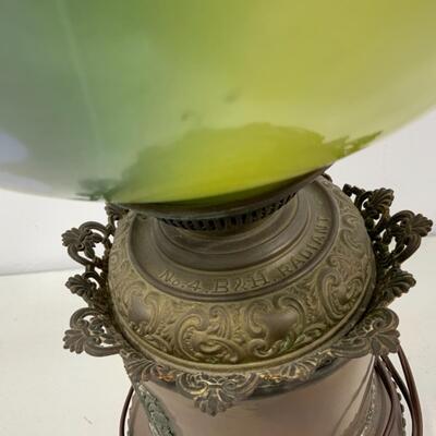 -212- ANTIQUE | Electrified GWTW Lamp | Grapes