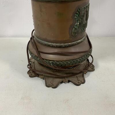 -212- ANTIQUE | Electrified GWTW Lamp | Grapes
