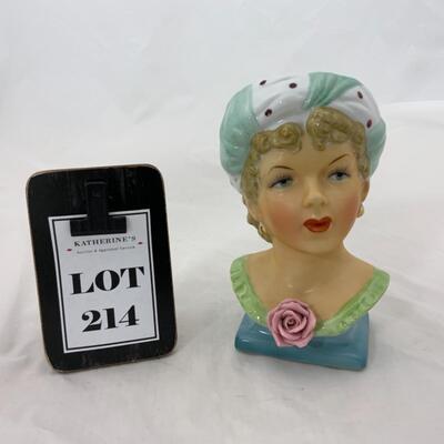 -214- VINTAGE | Beautiful Head Vase | Turban 