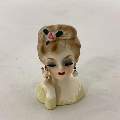 -215- VINTAGE | Mini Head Vase | Pearls | Lashes