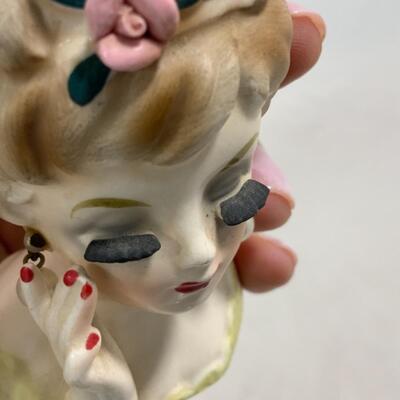 -215- VINTAGE | Mini Head Vase | Pearls | Lashes