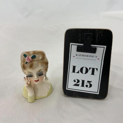 -215- VINTAGE | Mini Head Vase | Pearls | Lashes
