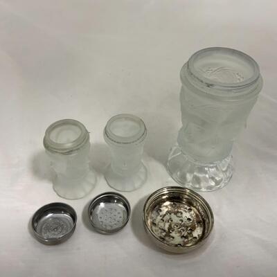 -223- VINTAGE | Three Face | Salt and Pepper | Sugar Shaker