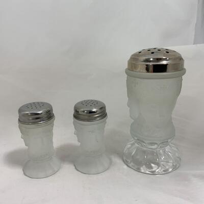 -223- VINTAGE | Three Face | Salt and Pepper | Sugar Shaker