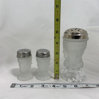 -223- VINTAGE | Three Face | Salt and Pepper | Sugar Shaker