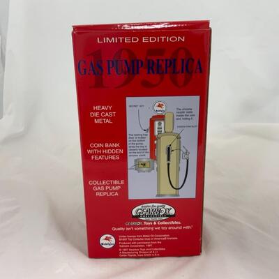 -224- Mobil Gas Pump Replica | Bank | NIB