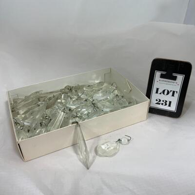 -231- VINTAGE | Chandelier Crystals | Over 60!