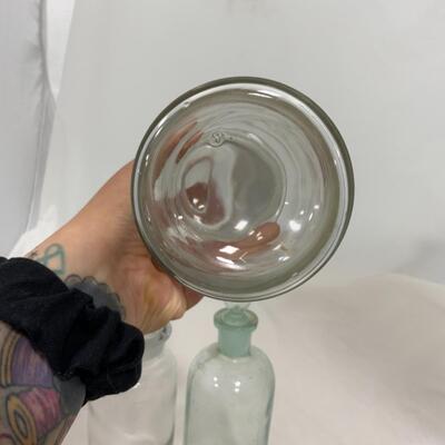 -233- VINTAGE | Three Apothecary Style Jars 