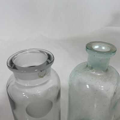 -233- VINTAGE | Three Apothecary Style Jars 
