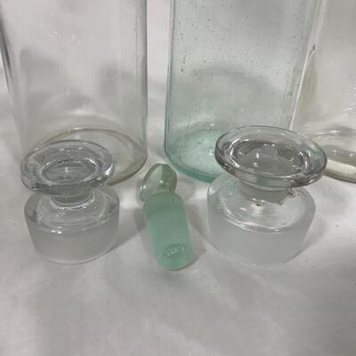 -233- VINTAGE | Three Apothecary Style Jars 