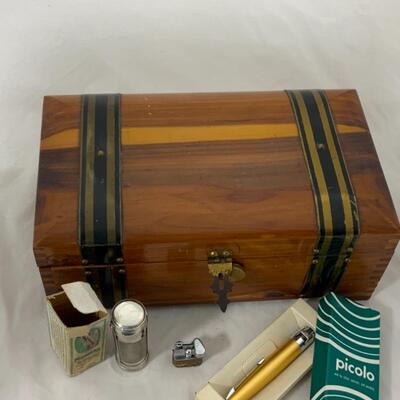 -237- VINTAGE | Tobacciana Lot | Lighters | Marbles Pocket Match Box
