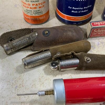 -238- VINTAGE | Tire Repair & Biking Lot