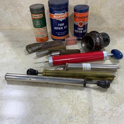-238- VINTAGE | Tire Repair & Biking Lot