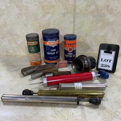 -238- VINTAGE | Tire Repair & Biking Lot