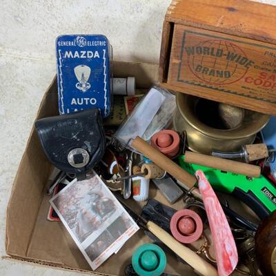 -264- VINTAGE | Exciting Junk Drawer Lot | Harley Davidson