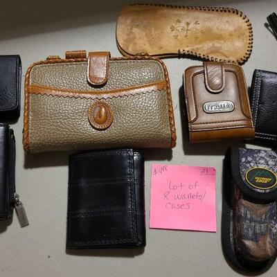 Lot of 8 Wallets, Purses & EyeGlass Holder -Item #448