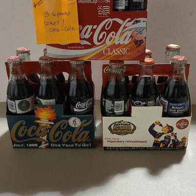 3 SixPacks of Coca-Cola Collectible Bottles -Item #450-B