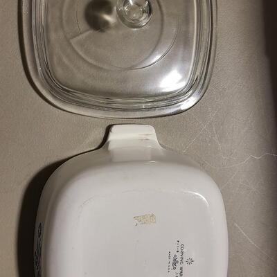 Corningware Baking Dish and Lid 2"T x 9" x 7"-Item #454