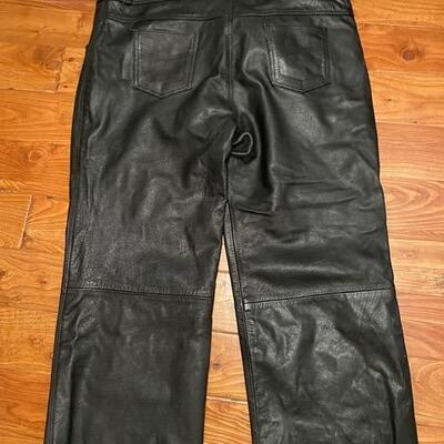 **Xelement Leather Motorcycle Pants -- Waist Size 50