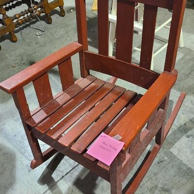 Red Wooden Rocker -Item #473