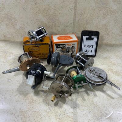 -274- VINTAGE | 8 Fishing Reels | Fishing Rod | Pflueger