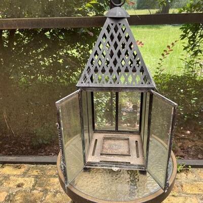 Metal Carriage Lamp (for Candle)