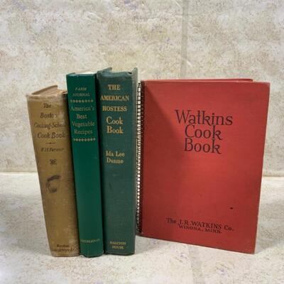 -278- VINTAGE | ANTIQUE | Cook Books | Boston Cooking School | Watkins