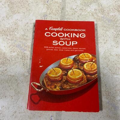 -281- VINTAGE | Fun Cook Books | Wood Trivet | Campbells | Jello