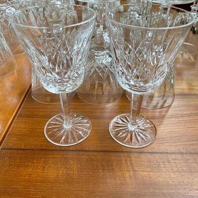 5 Waterford Crystal "Lismore" Red Wine glasses