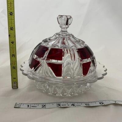 -285- ANTIQUE | Covered Butter Dishes | Salt and Pepper Shakers