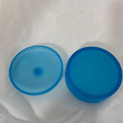 -286- VINTAGE | Satin Glass Large Dish | Figural Salt and Pepper | Donald Duck