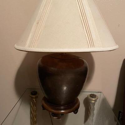 Hammered Copper-Base Lamp