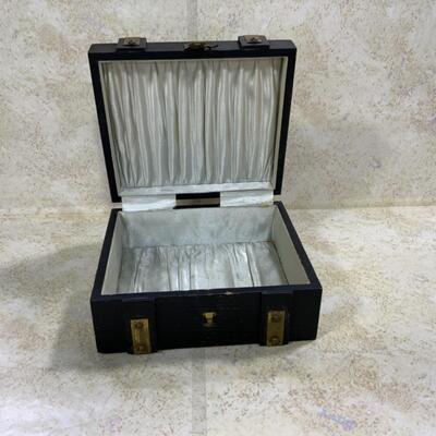 -287- VINTAGE | Three Lined Wood Boxes | Hand Painted